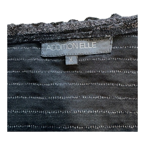 Ruffle Tiered Black Pull On Pencil Skirt - Size 12 - Picture 4 of 8